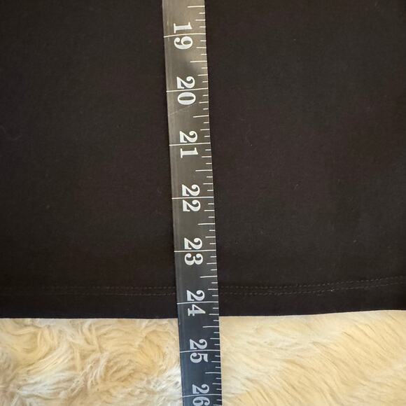 Michael Kors Black Grommet Short Sleeve Lace Up Top Medium - Picture 6 of 9